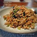 inyako's cooksnap of when they made お手軽！豚肉と小松菜の炒飯.