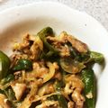 ころんぴ's cooksnap of when they made 豚こまピーマン玉ねぎのピリ辛炒め.