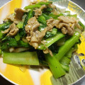 クック2SI6IC☆'s cooksnap of when they made 小松菜と豚肉のオイスターソース炒め.