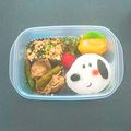 ﾁｮｺﾁｯﾌﾟ☆'s cooksnap of when they made キャラ弁✿1分deスヌーピーおにぎり.