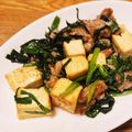 narimimama's cooksnap of when they made 激うま！ニラと豆腐と豚肉の中華風炒め.