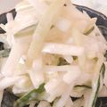 KAORULALA's cooksnap of when they made 大根サラダの梅こぶマヨ味.