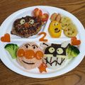 kanくろー's cooksnap of when they made ２歳♪誕生日アンパンマンプレート☆.