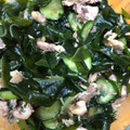 団体競技は鍋's cooksnap of when they made サバ缶&胡瓜&ワカメの和え物.