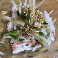 petokko's cooksnap of when they made 居酒屋系♪水菜と大根のサラダ.