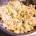 3姉妹ちゃんママ's cooksnap of when they made キャベツとコーンの簡単サラダ.
