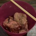 クック3SVGRG☆'s cooksnap of when they made 低温調理器で気分はレバ刺し.