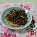 イチゴ、イチゴ。's cooksnap of when they made 夏バテに対策に！ 牛の肉ニラ炒め！.