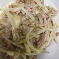 ひろあら's cooksnap of when they made もやしと春雨の挽肉オイスター炒め.