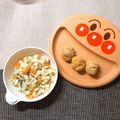 sAix59's cooksnap of when they made 手づかみ離乳食☆きな粉かぼちゃおにぎり.