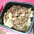 猫まんま☆'s cooksnap of when they made 糸こん 豚肉 ネギのすき焼き風★お弁当に.