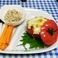 ととろ＆めい's cooksnap of when they made 丸ごとトマトでとろ〜りチーズの肉詰め.