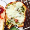 kaokaofood's cooksnap of when they made 簡単美味しい♬大根葉のチーズトースト.