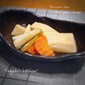 inyako's cooksnap of when they made 高野豆腐と焼きネギの含め煮*゜.