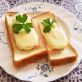 ♡sayulily♡'s cooksnap of when they made いつもと違ったハムandエグチトースト.