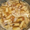 ☆ねこきんぎょ☆'s cooksnap of when they made 山うど　鯖水煮缶　簡単煮付け〜早春の味〜.