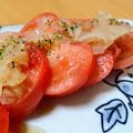 シイナニキ's cooksnap of when they made トマトスライス玉ねぎドレッシングがけ.