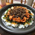クックXZAA3O☆'s cooksnap of when they made ホットプレートで石焼ビビンバ風☆.