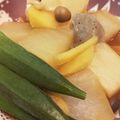 コアラとたぬき's cooksnap of when they made 大根とオクラの煮物.