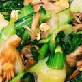 motomi☆ママ's cooksnap of when they made 舞茸 卵 青梗菜のオイスターソース炒め☆.
