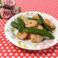 toraちゃん♪'s cooksnap of when they made エビとスナップえんどうのマヨ胡椒炒め.