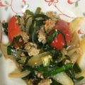 mantacarp's cooksnap of when they made 【激ウマ】豚ひき肉のピリ辛味噌いため丼.