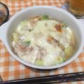 yurimiiii's cooksnap of when they made ケンちゃん豆腐de♡アボカドツナグラタン.