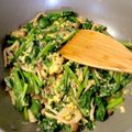 クック5YKHPP☆'s cooksnap of when they made 小松菜としめじの卵炒め.