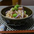ダイナマイト漆黒's cooksnap of when they made そら豆と鮭フレークのマカロニサラダ.