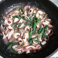 ♬あじさいのレシピ♬'s cooksnap of when they made いかといんげんと新生姜のガーリック炒め.