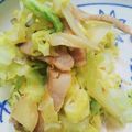 gano's cooksnap of when they made 春キャベツで♡ソーセージのカレー炒め.