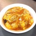 riorin♡'s cooksnap of when they made 冷凍水餃子入り☆ふわとろかに玉丼.