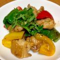 WARA_Be's cooksnap of when they made 鶏もも肉とピーマンの梅醤油マヨネーズ炒め.