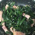 りくたんたたん's cooksnap of when they made 春を感じる♫かき菜とベーコンの炒めもの.