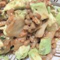 Miｰchan♥'s cooksnap of when they made 腸活＊痩せ菌を増やす納豆キムチアボガド.