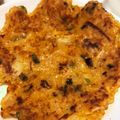 Bunnirella's cooksnap of when they made ツナキムチの豆腐チヂミ.