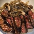 まいける55号's cooksnap of when they made 弱火で焼く！ジューシィ牛肉ステーキ♡.