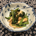 ねこペンギン's cooksnap of when they made 簡単★小松菜と油揚げの塩麹炒め★.