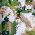 ka17p's cooksnap of when they made 小松菜と揚げの豆腐炒め煮.