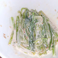 iketa's cooksnap of when they made カブの茎の柚子胡椒マヨ和え.