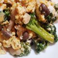 hanieni's cooksnap of when they made ブロッコリーとしめじの卵炒め.