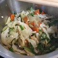 airi777's cooksnap of when they made 【保育園給食】オクラときゅうりのおかか和え.