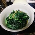 curisupin's cooksnap of when they made ほうれん草とぶなじめじの酢味噌和え.