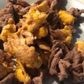 ＊kanakana＊'s cooksnap of when they made １００ｇでOK♪フライパンで牛肉の卵とじ.