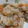 めがねまめ's cooksnap of when they made 鶏ごぼう炊き込みご飯.