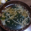 クックH91CDK☆'s cooksnap of when they made ■超簡単 『わかめとえのきのスープ』講座.