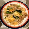 ゆんゆー's cooksnap of when they made 厚揚げ、豚ばら玉ねぎ小松菜であんかけ炒め.