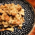 moco424's cooksnap of when they made 簡単！鶏肉ときのこのチーズリゾット.