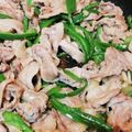 UDmama's cooksnap of when they made 豚こま肉とピーマンの塩こうじ炒め.