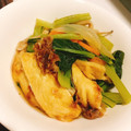 らがぶーりん's cooksnap of when they made めんつゆで煮もの★小松菜と揚げのたいたん.